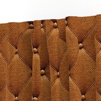 Mid-century modern Cinnamon brown realistic buttons upholstery texture