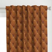 Mid-century modern Cinnamon brown realistic buttons upholstery texture