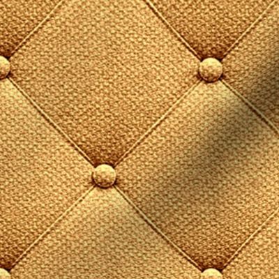 Gold realistic upholstery with buttons