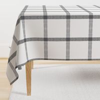 gray white linen check buffalo plaid tartan plaid-ch