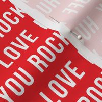 Valentine's Typography  - Red