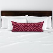 Retro chevron knit burgundy magenta