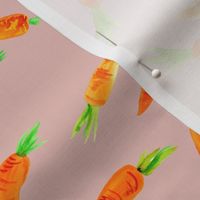 Watercolor Carrots // Rose Fog