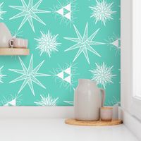 Tri force Ornamental Star Snowflake Tile