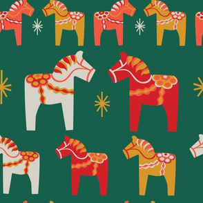 Christmas Dala Horses