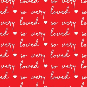so very loved - red