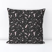 stick figure golf scatter gray and pink