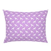 boxer dogs on purple - docked tails