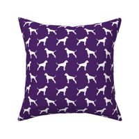Boxer Dogs on purple