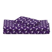 boxer dogs on dark purple  - docked tails