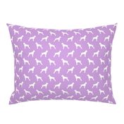 Boxer Dogs on purple - cropped ears & docked tail