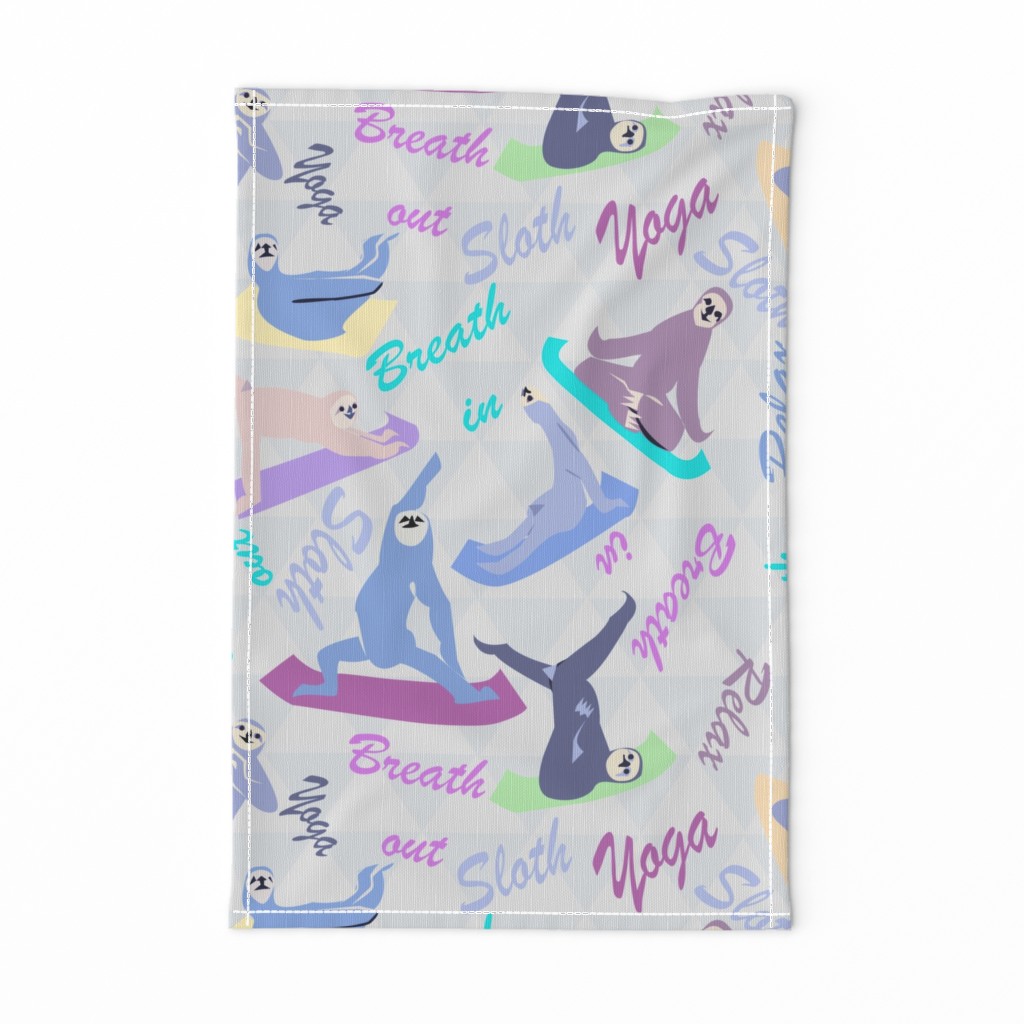 Sloths Yoga Routine pastels