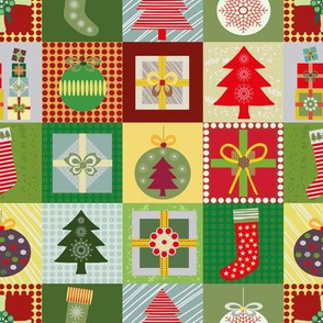 Cheerful Christmas Patchwork 