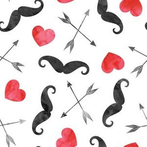 Mustache and Hearts - OG - Valentine's Day