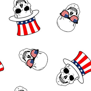 patriotic skulls