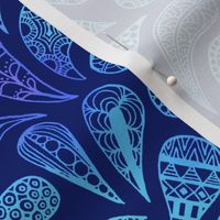 Zen Paisley vivid blue