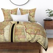 Wisconsin map, vintage, XL