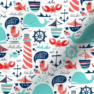 Ahoy Matey - Summer Nautical Medium Scale