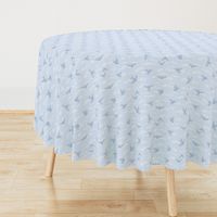 Summer Flight Sky: Chambray Blue Flying Birds