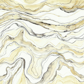 Marbled watercolor light yellow