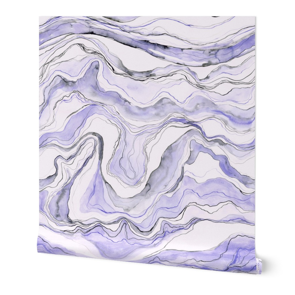 Purple marble, waterolor marbled stone texture