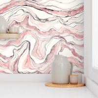 Rose marble, marbled watercolor stone texture