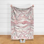 Rose marble, marbled watercolor stone texture