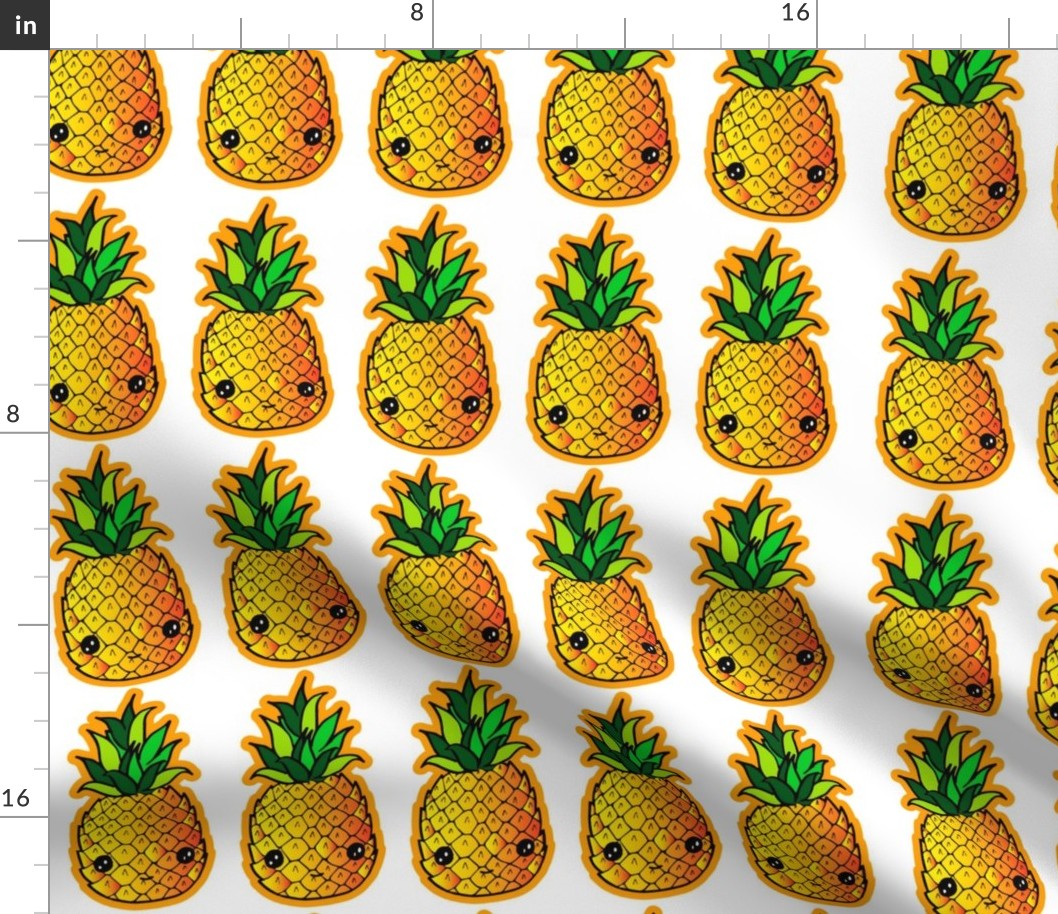 Cut and Sew Pineapple Ornaments