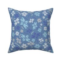 Lace Flower on blue