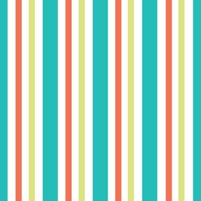 Orange and teal stripes