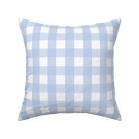 14" Sweet summer nordic scandinavian blue gingham, gingham fabric, english blue country, blue and white fabric 