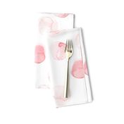 9" Blush hand drawn watercolor dots on white - Mix & Match