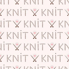 Knitting hand lettering Trendy Handcrafts