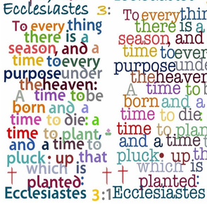 Ecleciastes - A time for every purpose