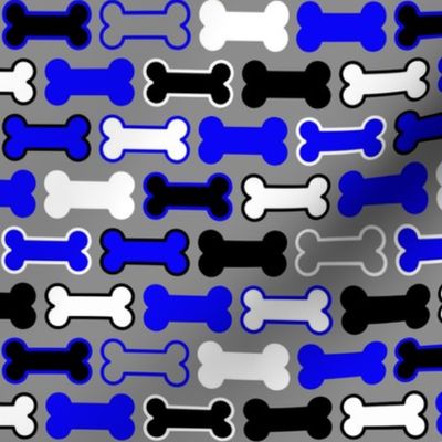 Dog Bones - Blue and Black