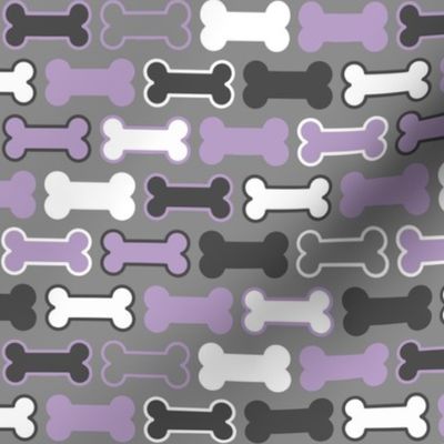Dog Bones - Lilac and Grey