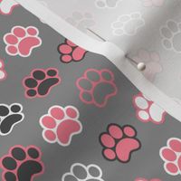 Paws - Pink and Gray