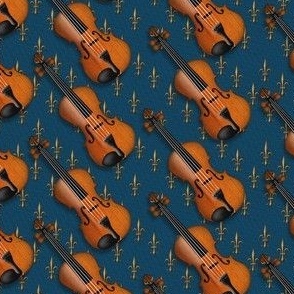 Violins with Fleur de Lis