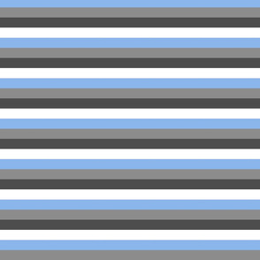 Stripes - Blue and Grey