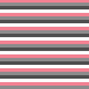 Stripes - Pink and Grey