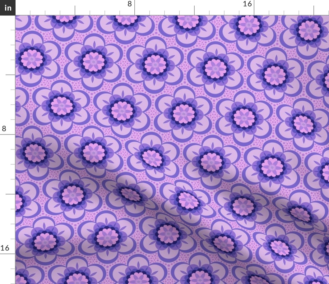 Bold floral - purple