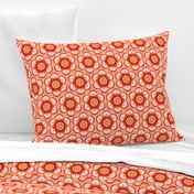 Bold  floral - red and orange