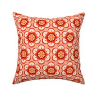 Bold  floral - red and orange