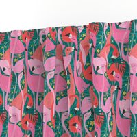 flock of flamingos