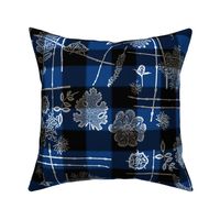 indigo plaid anemones