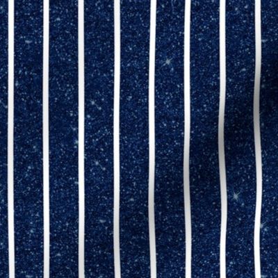 Blue Glitter Stripe Vertical