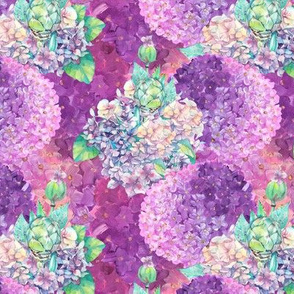 small dreamy bouquets hydrangeas pink