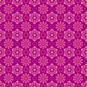 Circle Pattern in Deep Pink