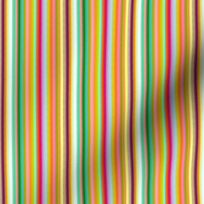 18-03p Rainbow Pinstripe Stripe Green Pink