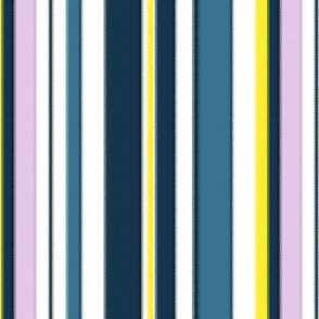 18-03j Jumbo Stripe Blue Slate Lilac Yellow Rough Edge 